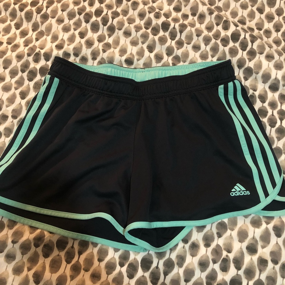 Adidas blue and turquoise women’s shorts